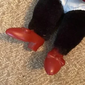 Disney | Toys | Vintage Applause Minnie Mouse Vinyl Face Plush Doll Red ...